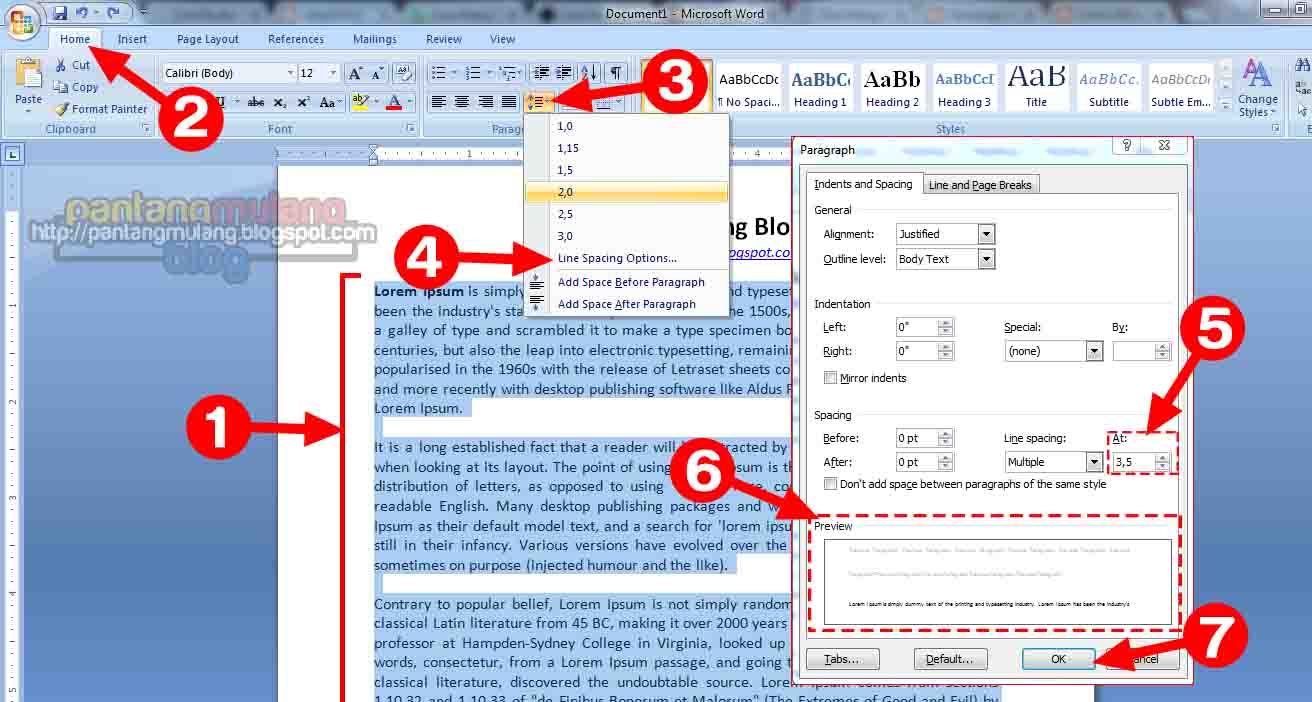 Atur Spasi di Word Panduan Lengkap - LKomBis