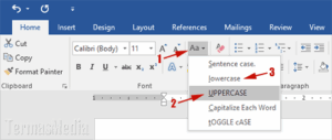 Mengubah Teks Ke Huruf Besar Atau Kecil Di Microsoft Word