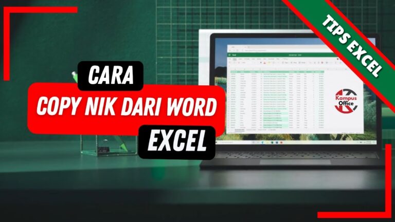 Ternyata Ini Cara Copi File Word ke Exel Tidak Berubah Paling Cepat dan Anti Gagal