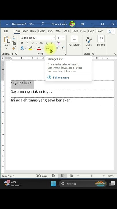 3 Trik Rahasia Cara Cepat Mengubah Huruf Kecil Menjadi Besar di Word Tanpa Ribet
