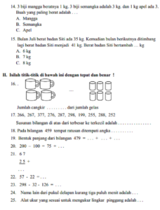 Soal Dasar Matematika - Piffle me
