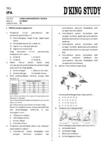 Contoh Soal Ipa Kelas 8 Dalchaebi