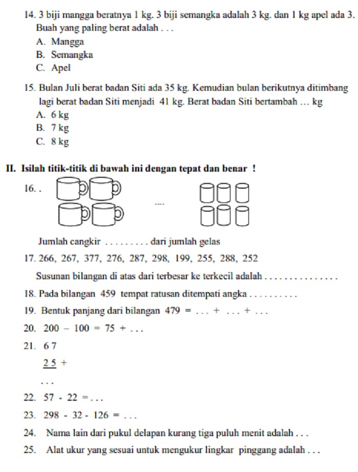 Akhirnya Terungkap 5 Rahasia Soal PTS Kelas 4 Semester 1 Dan Kunci Jawaban Wajib Tahu