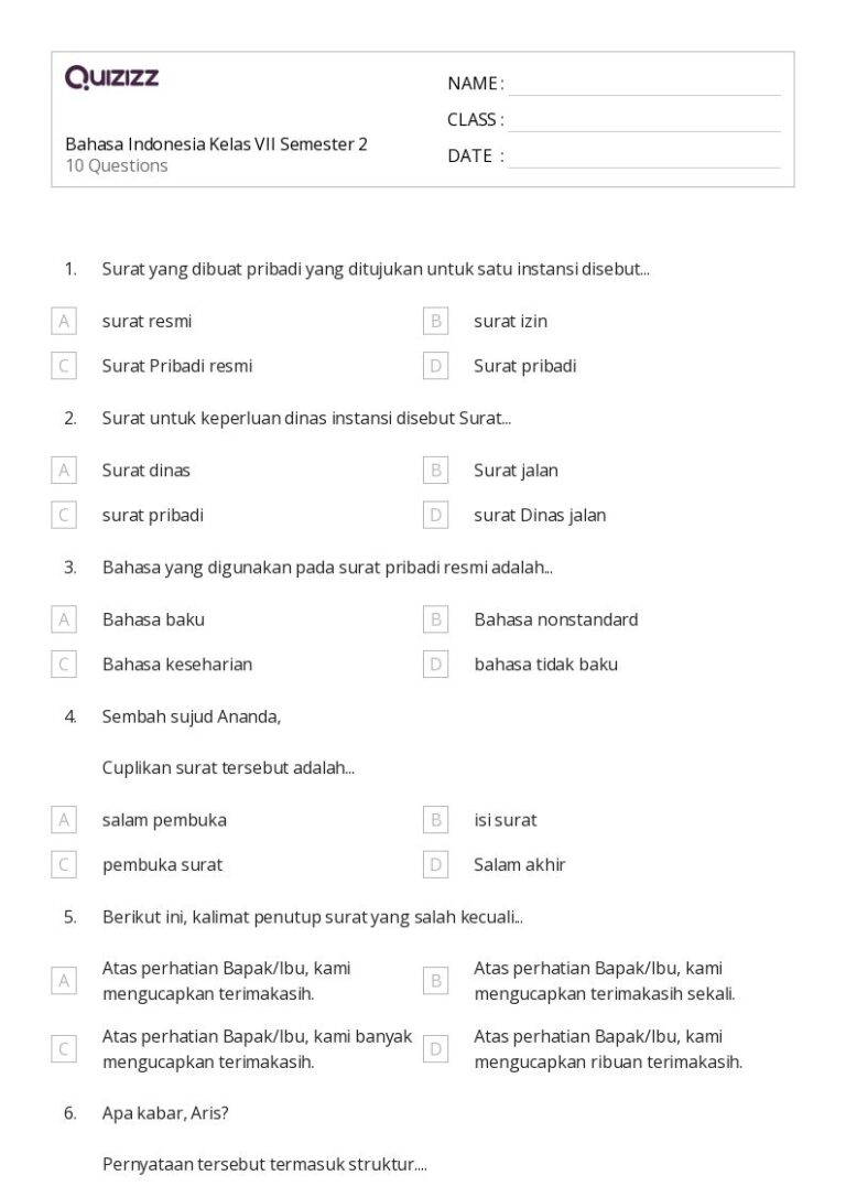 Ternyata 50 Soal Kelas 7 Semester 2 Tahun 2015-2016 Masih Sering Muncul di Ujian 2026! Ternyata 50 Soal Kelas 7 Semester 2 Tahun 2015-2016 Masih Sering Muncul di Ujian 2026!