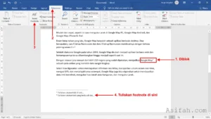 Cara Membuat Footnote yang Efektif di Microsoft Word Panduan Lengkap