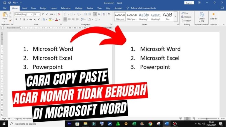 5 Trik Rahasia Cara Copy Paste agar Format Penomoran Tidak Berubah di Word 2026 5 Trik Rahasia Cara Copy Paste agar Format Penomoran Tidak Berubah di Word 2026