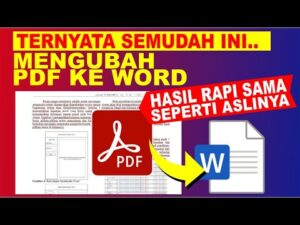 Cara Mengubah PDF Ke Word Tidak Berantakan Mengubah Dokumen PDF