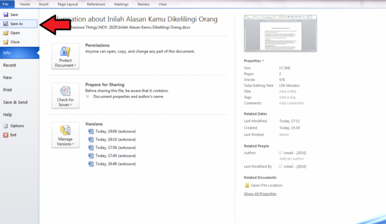 Ternyata Begini Cara Save Word Agar Tidak Berubah di Laptop, Wajib Tahu Sebelum Terlambat Ternyata Begini Cara Save Word Agar Tidak Berubah di Laptop, Wajib Tahu Sebelum Terlambat